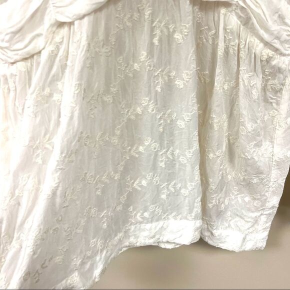 👠J Jill peasant romantic embroidered top. Size Med - Picture 6 of 10